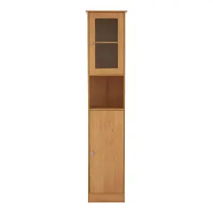 Maison by Premier Portland Tall Oak Veneer Cabinet