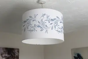 Decorative swirls and flowers (Ceiling & Lamp Shade) / 45cm x 26cm / Lamp Shade