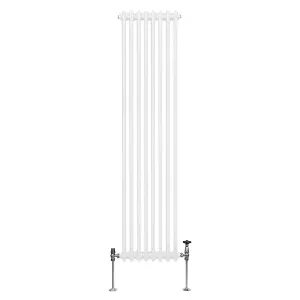 Traditional 2 Column Radiator - 1800 x 382 mm - White