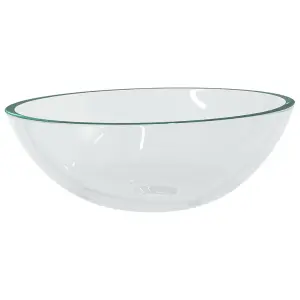 Berkfield Basin Glass 50x37x14 cm Transparent