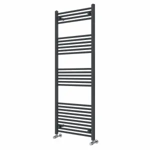 Right Radiators 1600x600 mm Straight Heated Towel Rail Radiator Bathroom Ladder Warmer Anthracite