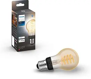 Philips Hue Ambiance Filament Dimmable Smart Light Bulb [E27 Edison Screw] With Bluetooth. Works With Alexa, Google Assistant And Apple Homekit,