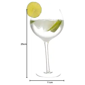 Bar Bespoke Tipsy Wonky Gin Glass 800ml