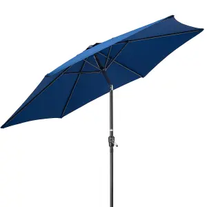 2.7m Crank and Tilt Parasol - Navy