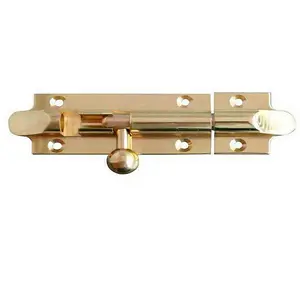 AFIT Polished Brass Bell Pattern Straight Barrel Bolt 150 x 32mm