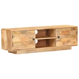 Berkfield TV Cabinet 116x30x35 cm Solid Mango Wood