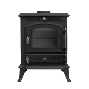 SunDaze Multifuel Stove 7KW Woodburning Fireplace Cast Iron Eco Design Defra Approved