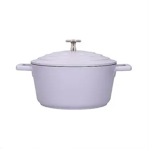 MasterClass Cast Aluminium 20cm Casserole Dish, Lavender