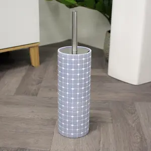 Showerdrape Mosaica Sky Blue Toilet Brush & Holder