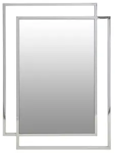 Interiors by Premier Allure Silver Large Wall Mirror