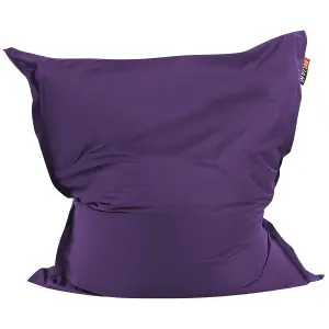 Beliani Modern Large Bean Bag Violet FUZZY