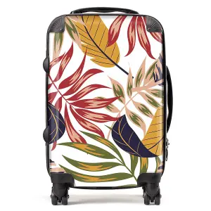 Hawaiian Style Jungle Leaves Suitcase - Cabin