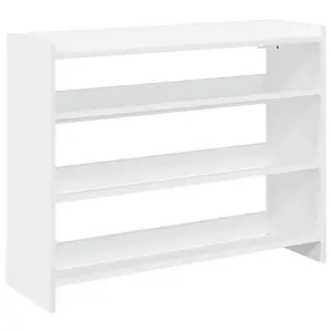 Berkfield Shoe Rack White 80x25x61.5 cm Engineered Wood