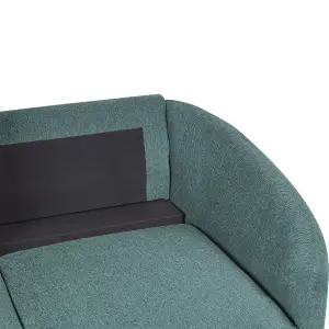 2 Seater Fabric Sofa Green TROSA