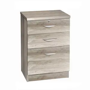 3 Drawer Filing Cabinet Grey