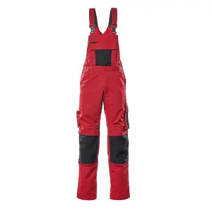 Mascot Unique Augsburg Bib & Brace - Red/Black   (44.5) (Leg Length - Long)