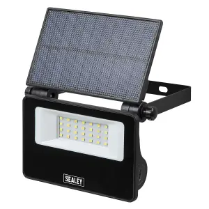 Sealey Extra-Slim Solar Floodlight Torch Lamp With Wall Bracket 20W SMD LED