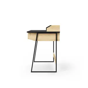 Salisbury Desk in Light Brown / Black