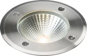 Luminosa LED Stainless Steel Recessed Ground Light 3000K 230V IP65 6W