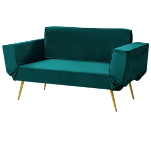 Sofa Bed SAARELA Emerald Green