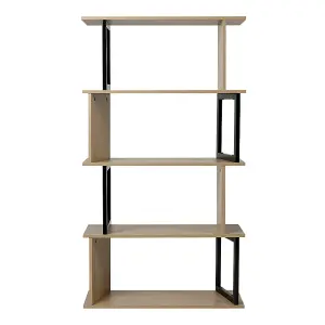 4-Tier Creative Wooden Bookshelf