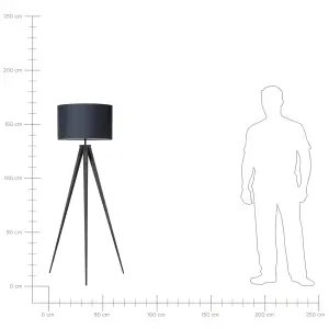 Tripod Floor Lamp Black STILETTO