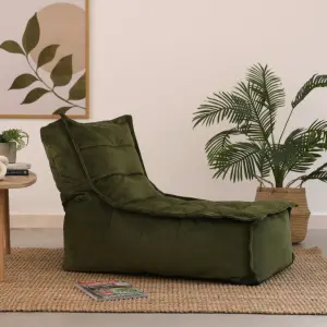 icon Dolce Lounger Bean Bag Teal Green Velvet Bean Bag Chair