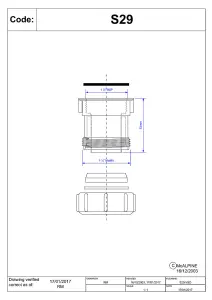 McAlpine S29 1.25" Straight Connector - Multifit x BSP Female thread