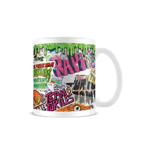 Teenage Mutant Ninja Turtles: Mutant Mayhem Sticker Bomb Mug White/Multicoloured (One Size)