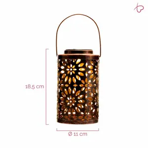 Normani 7.28'' Solar Powered Integrated LED Outdoor Lantern