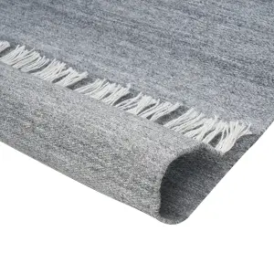 Area Rug 80 x 150 cm Grey MALHIA