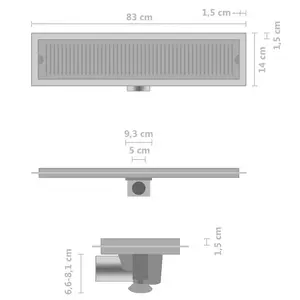 Coledale 14cm Bathroom Sink Drain Waste with Overflow