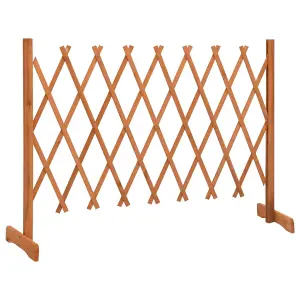 Berkfield Garden Trellis Fence Orange 150x80 cm Solid Firwood