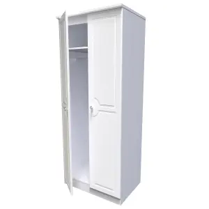 Kendal 2 Door Wardrobe in White Ash (Ready Assembled)