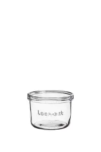 Luigi Bormioli Lock-Eat Clear Round Soda Lime Glass Modern Food Storage Jar with Lid XL 500ml