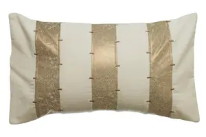 Premier Housewares Multi Gold Panel Cushion