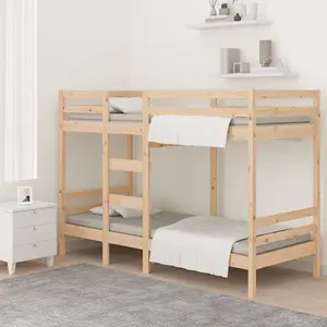 Berkfield Bunk Bed 90x200 cm Solid Wood Pine