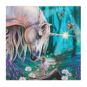 Lisa Parker Fairy Whispers Canvas Framed Plaque Blue/Purple/White (One Size)