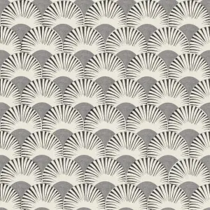 Rasch Amazing Fan Motif Grey Wallpaper