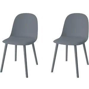 Depp Dining Chair (Set of 2) Grey