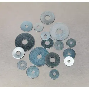 Sealey Repair Washer Assortment 240 Pieces M5-M10 Metric Zinc Plated AB059RW