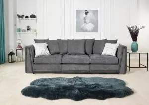 The Great British Sofa Company Edinburgh 3 Seater Dark Grey Sofa