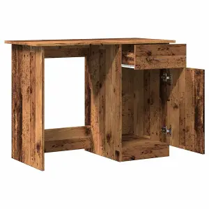 Berkfield Desk Old Wood 100x50x76 cm Engineered Wood