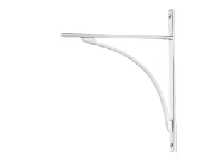 Satin Chrome Apperley Shelf Bracket (314mm x 250mm)