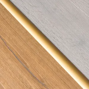 Flat self-adhesive anodised aluminium door floor edging bar strip trim threshold 930 x 30mm a03 gold