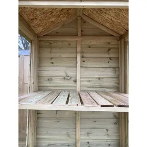 3 X 2 Pressure Treated Tongue And Groove Apex Mini Greenhouse