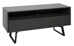 Carbon TV-Stand with Storage Grey