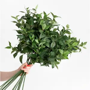 Blooming Artificial - 24-Pack of Faux Bay Foliage Spray Stems - Indoor Use