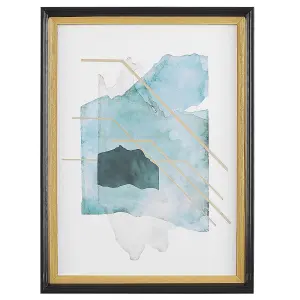 Framed Wall Print TOUBA Rectangular 30 x 40 cm Abstract Blue