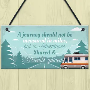 Red Ocean Journey Adventures Motorhome Caravan Decor Travelling Holiday Friendship Gifts